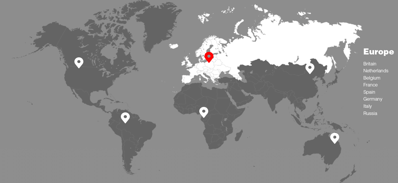Disponible en más de 140 países y regiones de los cinco continentes para diferentes necesidades del mercado.
